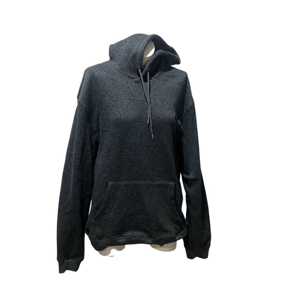 Quiksilver Hoodie Mens XL Gray Heather Pullover Fleece Kangaroo Pocket
